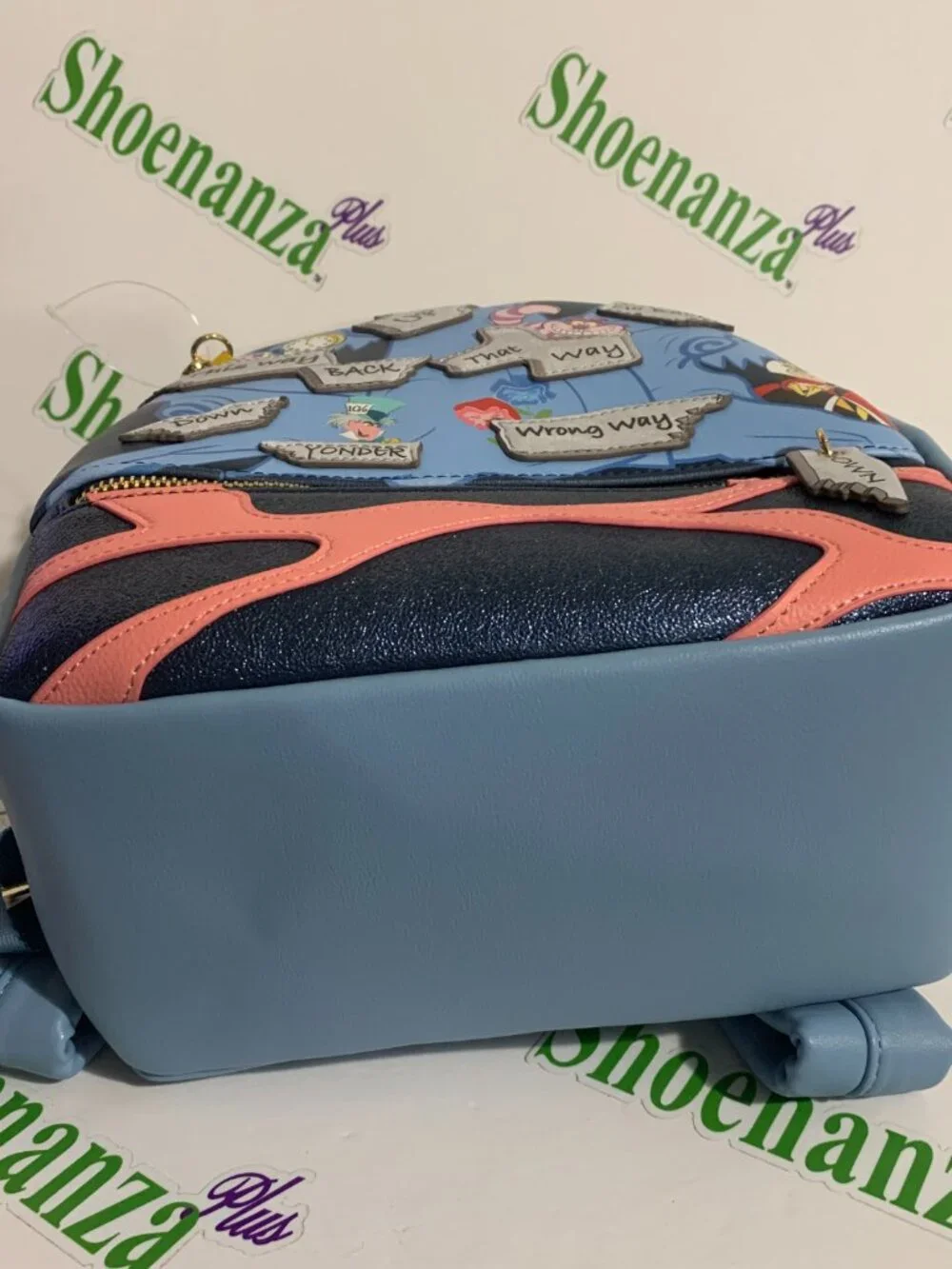 Danielle Nicole Mini Backpack Disney Alice Wonderland Direction Cheshire Cat Bag - Picture 8 of 10